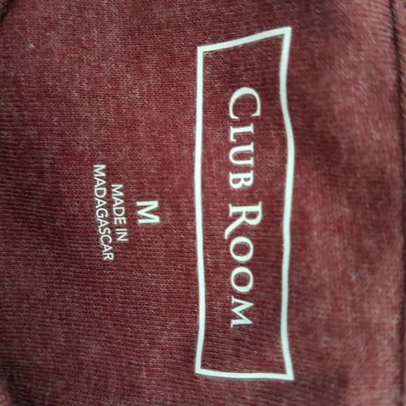 Club Room Men's Red Plum Thermal Shirt Sz M - Picture 6 of 7